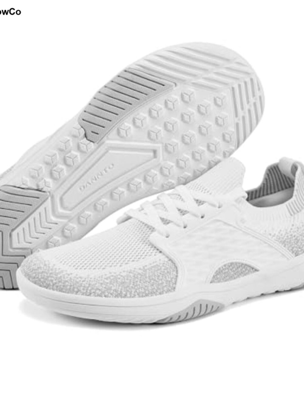 Zero Drop Barefoot Walking Shoes Breathable Mesh Wide Toe Box Lace-Up
